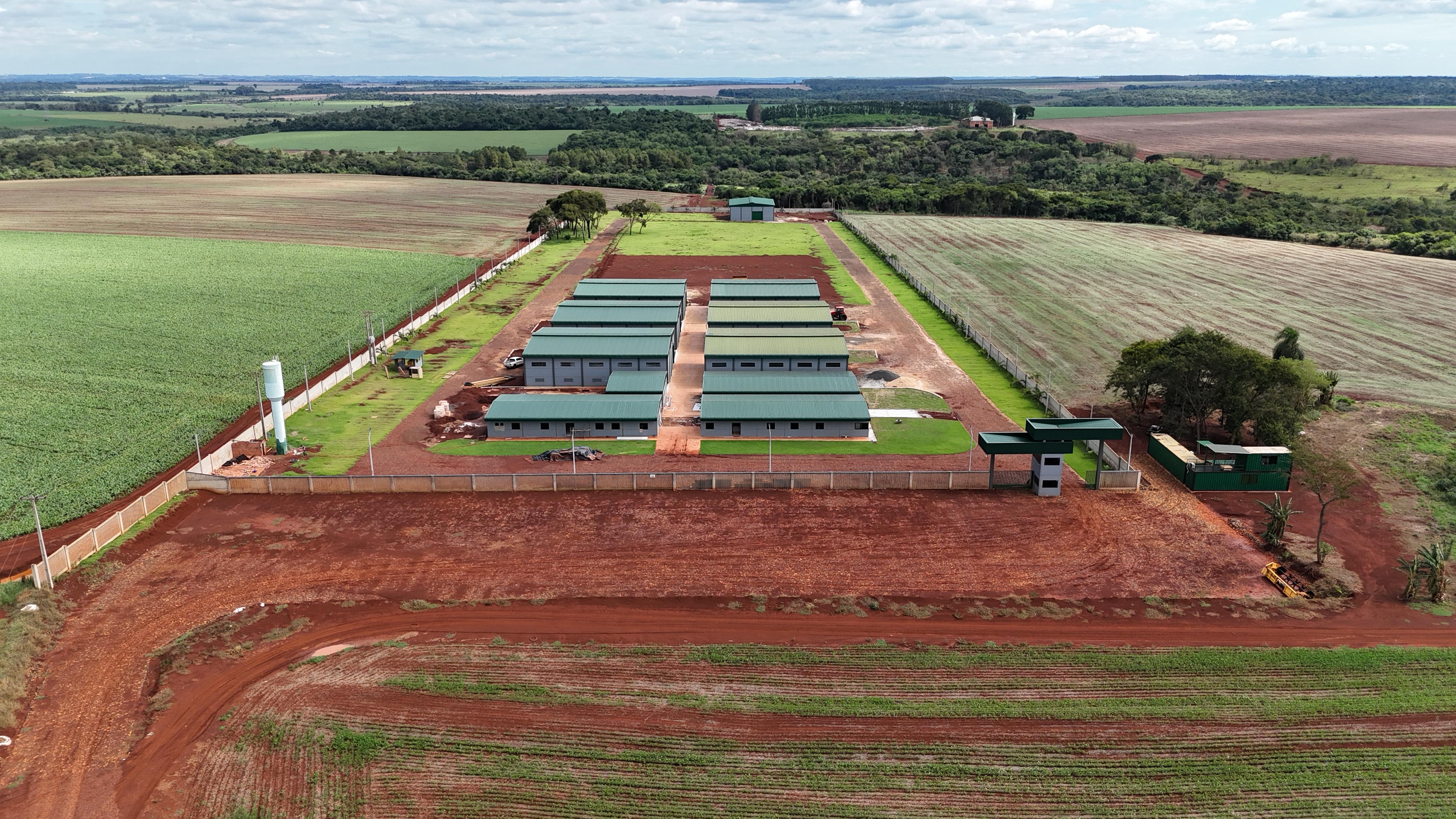 Vista aérea de la planta industrial Nanofert